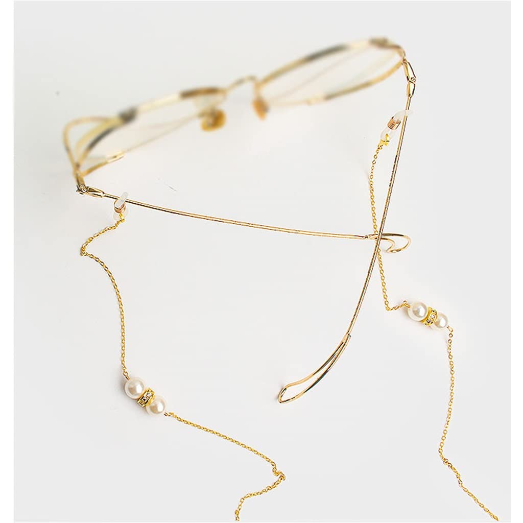 Attache lunettes femme étoiles lune cordon argenté élégant pour montures de vue et solaires
