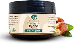Manteiga de Jojoba 100% vegetal - uso capilar e corporal (120g)