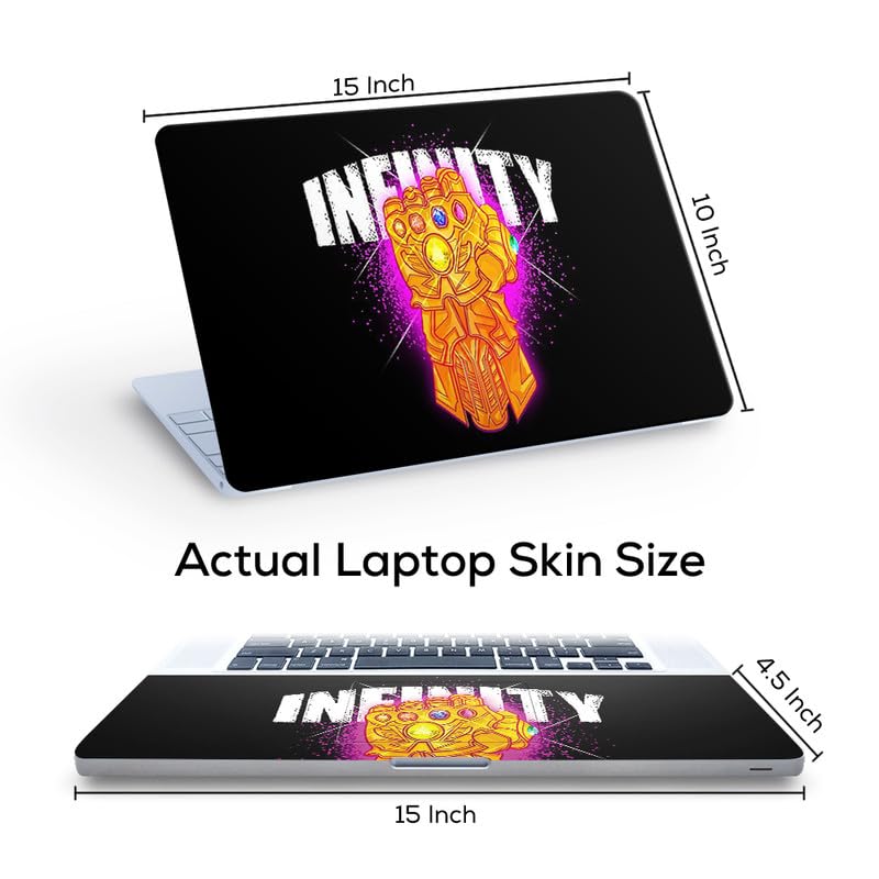 Image of GalaxsiaTM Infinity War Stone Vinyl Laptop Skin /Sticker /Cover /Decal Compatible for Any 15 inch-15.6 inch Inches Laptop (Hp /Dell /Sony /Acer /Lenovo /Asus. Etc) Or Notebook.