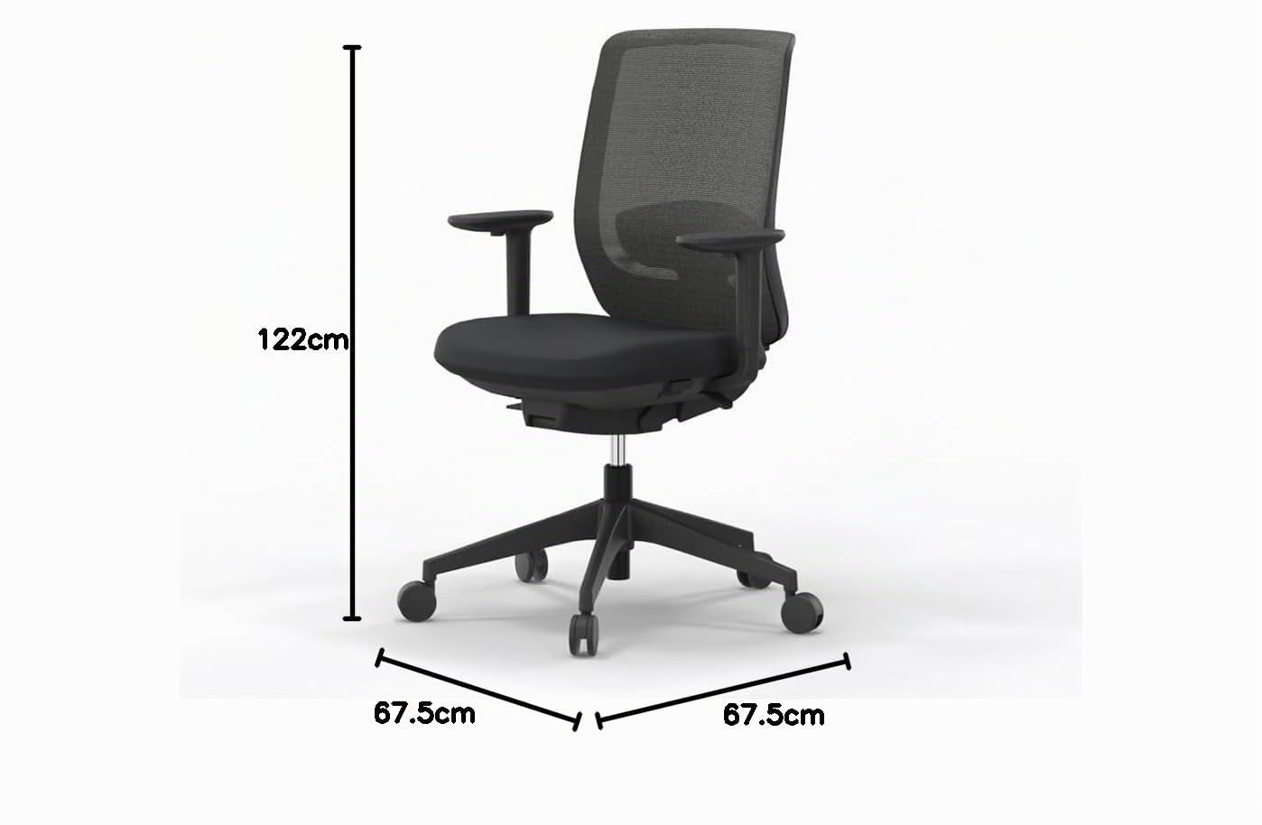 Silla de oficina profesional Actiu Trim Carbon Black malla Hasta 150 kg y uso de hasta 24 horas | Respaldo regulable en altura y asiento en profundidad | Top Ergonomía y Salud (Brazos 2D, Sin cabezal)