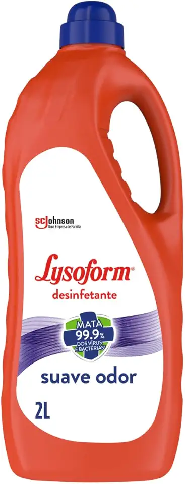 Lysoform Suave Odor, Desinfetante Líquido, Limpeza Casa, 2L