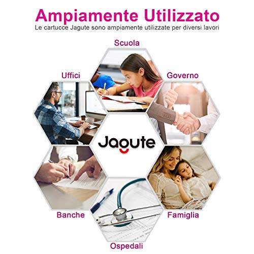 Jagute 34XL Compatibile Cartucce d'inchiostro Sostituzione per Epson 34 34XL per Stampante Epson WorkForce Pro WF-3725DWF WF-3720DWF WF3725 WF3720 (2 Nero, 2 Ciano, 2 Magenta, 2 Giallo)