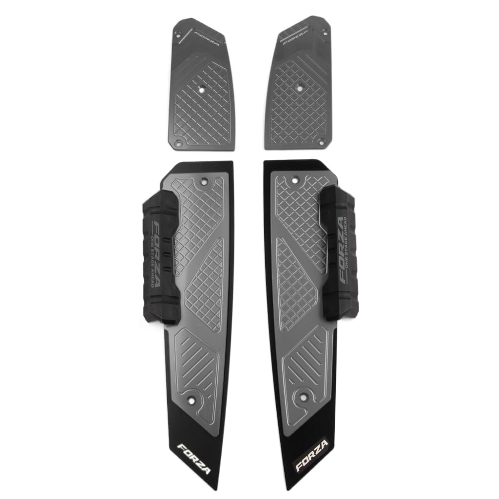 Fußrasten Pedale Motorrad Fußrasten Für FORZA 300 350 2018-2023 Motorrad Fußmatten Fußmatten Trittbrett Trittplatte Pegs Für Honda Zubehör Nicht-originale Bohrung Installation (Titan)
