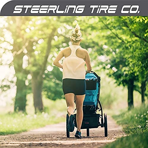 Baby Jogging Stroller Tire And Inner Tube Replacement Set - Two 16" X 1.75 Rear & One 12.5" X 2.25 Front Tubes And Tires - Great For Bob Revolution, Alterrain & Stroller Strides! By Steerling Tire Co. #TOP3
