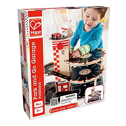 Preisvergleich Produktbild Hape Parkhaus 4 Ebenen mit Tankstation