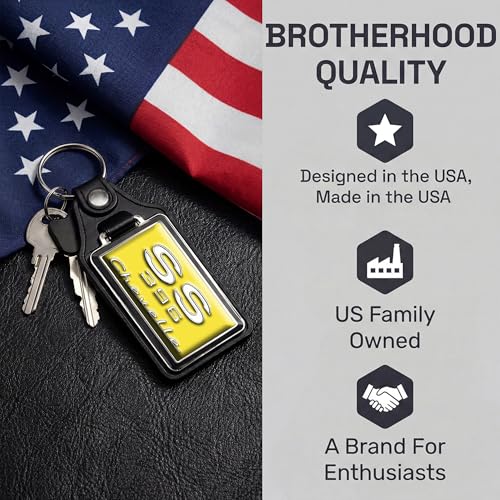 Image of Brotherhood Car Key Chain for Chevelle - Classic Models Keychain for Men and Women Gift Key Ring