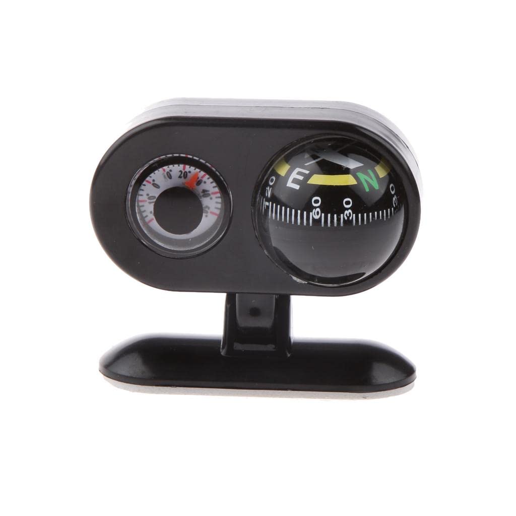 Generic Removable 2 in 1 Car Navigation Compass Thermometer Boat Caravan Truck Bike Adjust Upward or Downward Angle-image-6