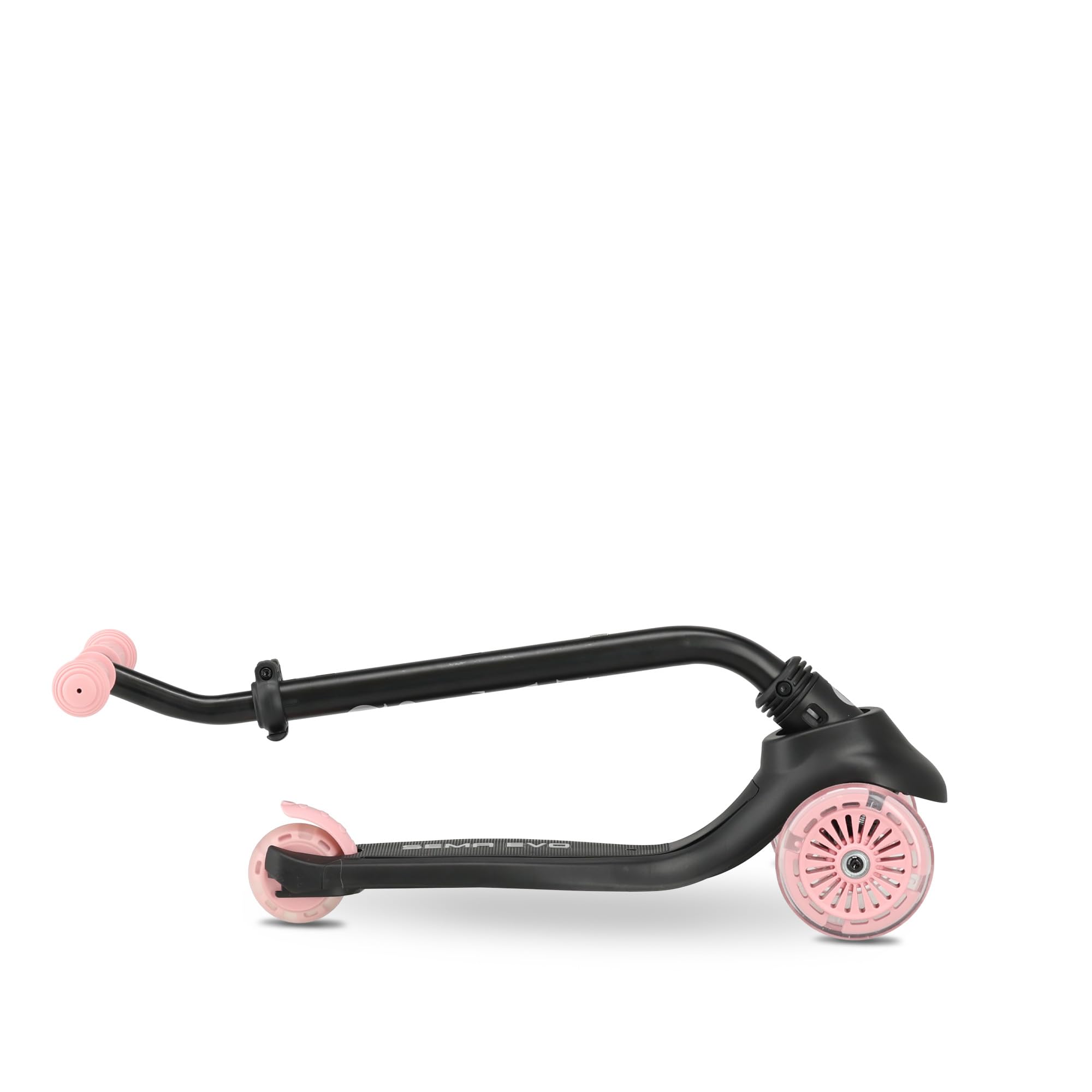 QPLAY Sema EVO Trottinette 6 en 1 avec siège, poignée de poussée, lumières LED sur roues et plateforme avec dynamo, de 1 à 6 ans, charge maximale de 50 kg, pliable