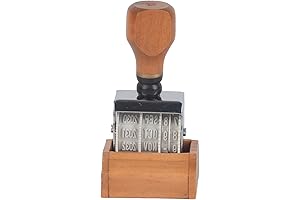 Customize Your Dates, Stamp Perfect Impressions with Small Format Roller Date Stamper!