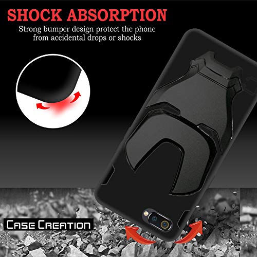 Image of COVERLY Official 3D Touch Feel Trending Real Hero Avengers Logo Mask Soft Rugged Grip TPU Iron Man Super Power Cartoon Movie Silicone Matte Strong Back Cover for Oppo A1k (2020) -HD Black Avenger