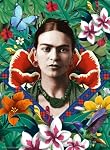 Ravensburger Frida Kahlo Blooming Fantasy 500 Piece Jigsaw Puzzle – Bold Floral Art Portrait, Creative Challenge for Adults & Families