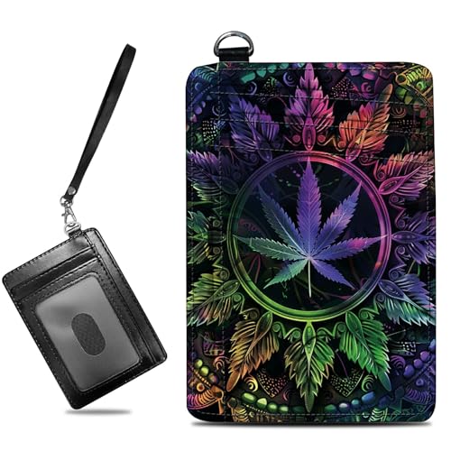 Image of Small Travel Wallets, Color Weeds Slim Minimalist Front Pocket Wallet with Wristlet, RFID Blocking PU Leather Credit Card Holder with ID Window Change Purse for Men Women