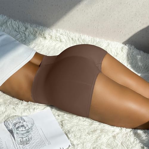Image of FallSweet No Show Boy Shorts Underwear for Women Seamless Panties Boxer Briefs Pack