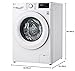 LG F4WV3008S3W - Lavadora 8kg, carga frontal, 1400RPM, Inligencia Artificial, Color Blanco