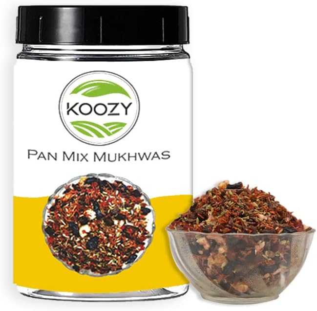 Paan Mix Mukhwas - Supari Mukhwas Mouth Freshners - Natural Hygienically Packed - After-Meal Snack & Paan Mukhwas of Supari, Culcatta Paan Mukhwas, Mouth Freshener Jar Packing (200Gm (Pack of 2))