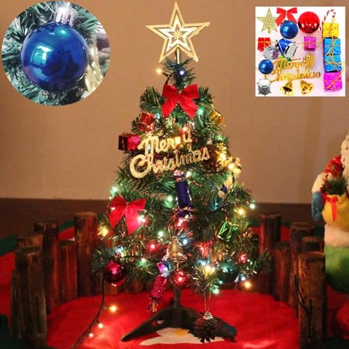 Mini Christmas Tree Decorations,50cm Small Christmas Tree Ornaments Tabletop Artificial Christmas Decorations Indoor Christmas Decor