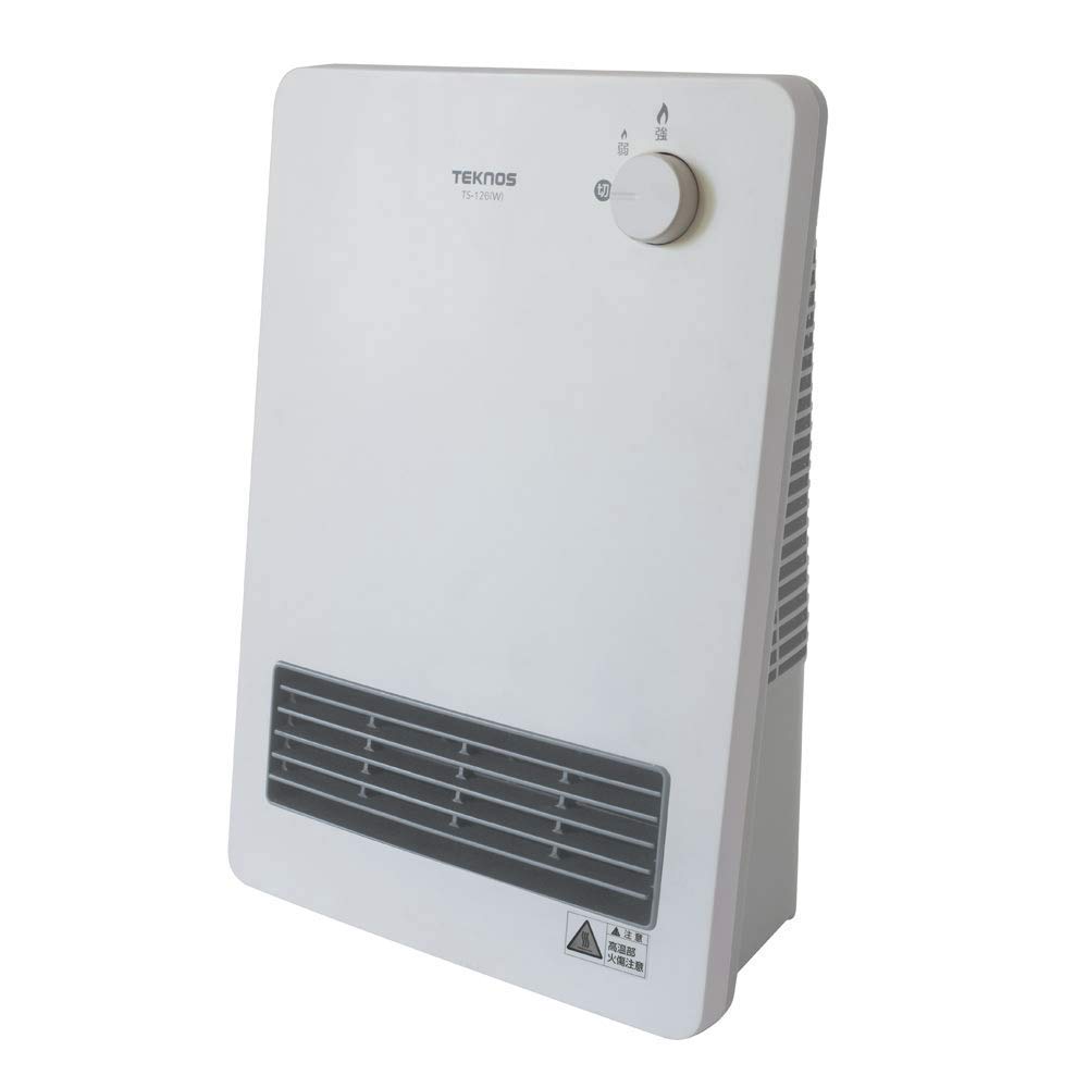 Amazon | TS-126-W(ホワイト) セラミックファンヒ-タ-1200W | TEKNOS