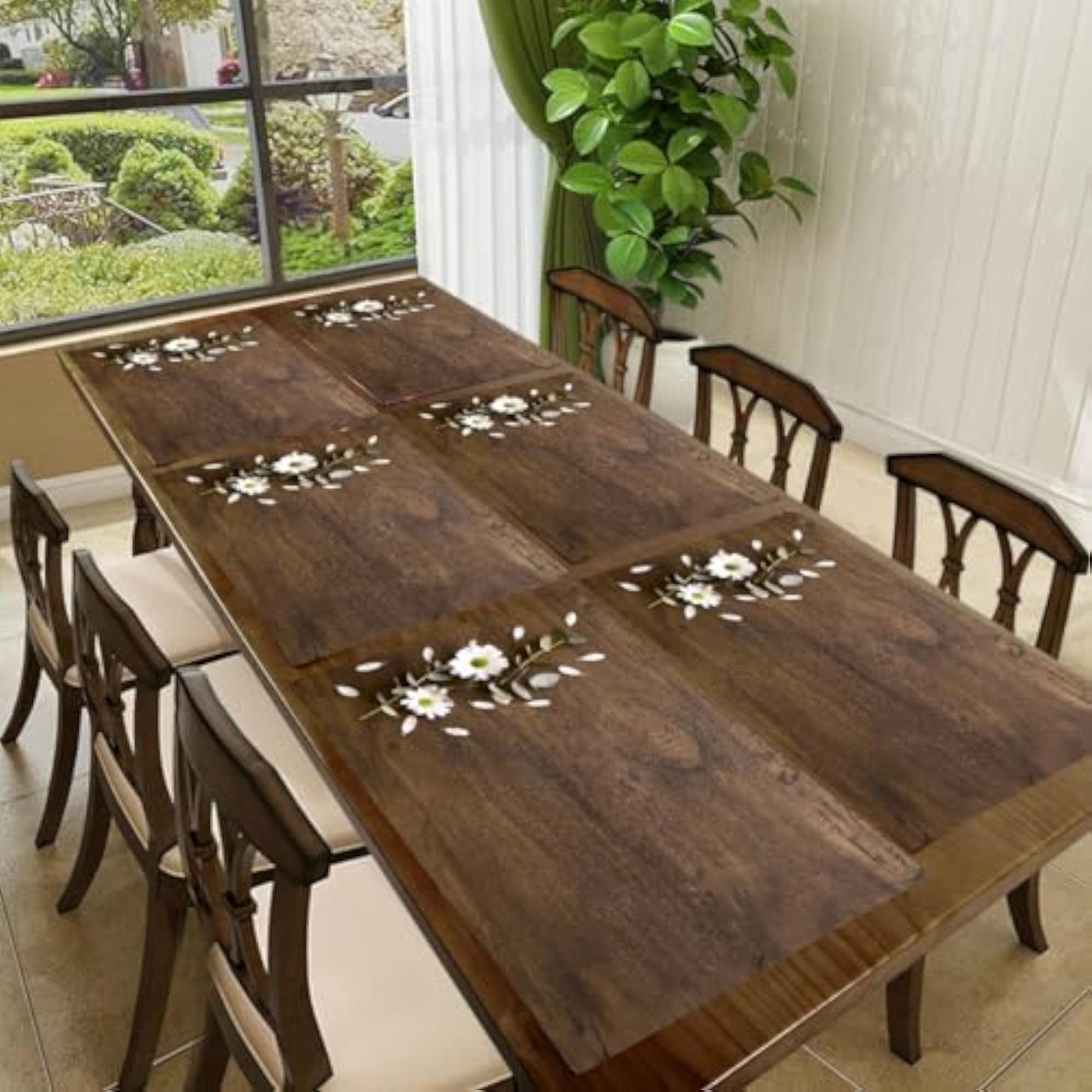 Set of 6 Woven Placemats for Dining Table