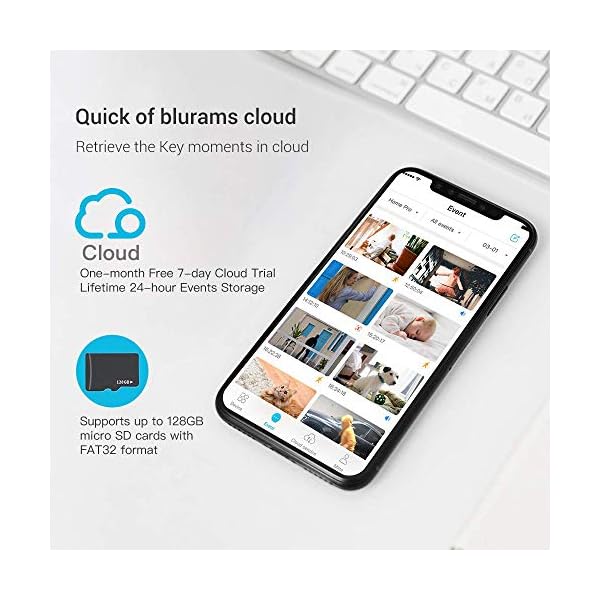 Security-Camera-2K-blurams-Baby-Monitor-Dog-Camera-360-degree-for-Home-Security-w-Smart-Motion-Tracking-Phone-App-IR-Night-Vision-Siren-Works-with-Alexa-Google-Assistant-IFTTT-2-Way-Audio Dog Camera 360-degree for Home Security