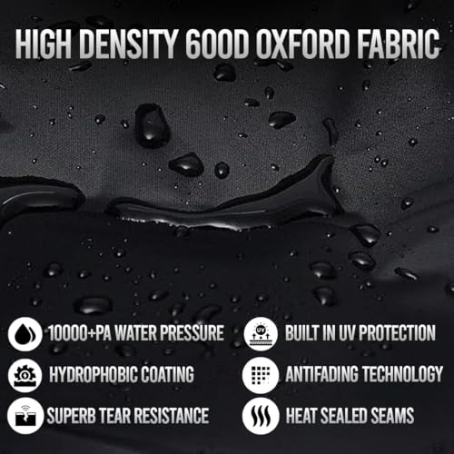 Funda para Bicicleta CEKURE BC-Stationary-23 600D Oxford Impermeable con Cierre de Hebilla Negro para 2-3 Bicicletas Estacionarias miniatura 5