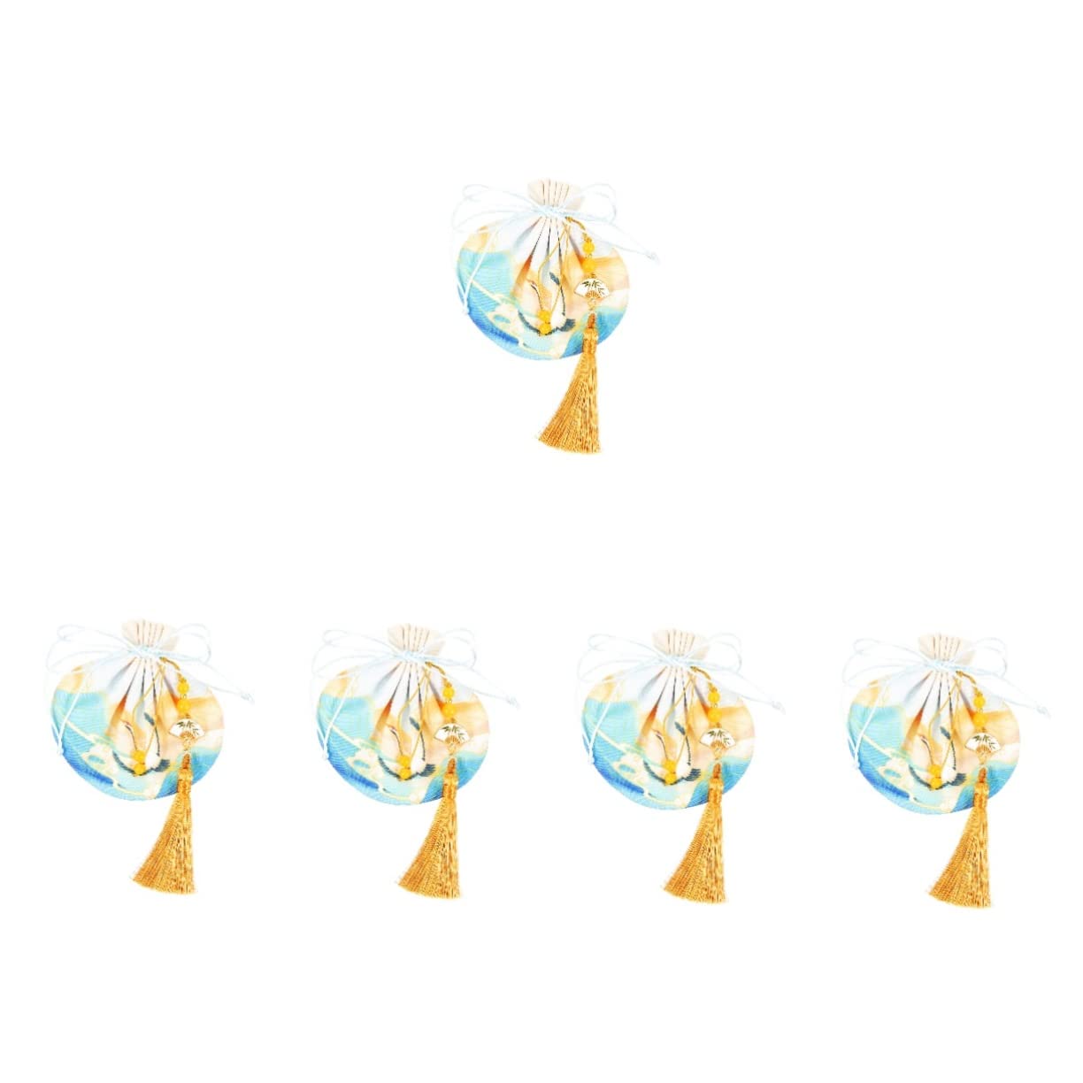 DECHOUS 5pcs Sachet Sachet Omamori Charm Japanese Shrine Lucky Amulet Decorative Sachet Bags Fragrance Sachet Packets Treat Bags Car Pendant Sachet Container Polyester Pouch Storage Bag