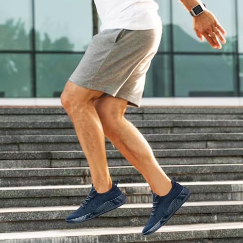 Image of Men's Running Shoes Slip On Walking Comfortable Tennis Breathable Non Slip Athletic Gym Workout Cross Training Fashion Sneakers