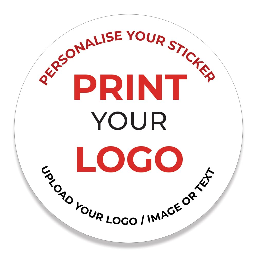 Create Your Own Stickers Business Stickers Personalised Logo Stickers 30 mm Personalised Stickers Labels Any Photo, Logo Colour or Text
