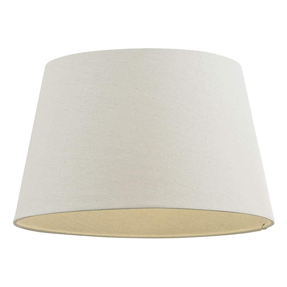 Ivory lamp shade tapered 14"" Linen Fabric Adaptor Included Cici ES & BC
