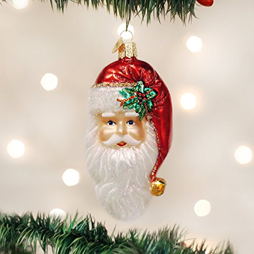 Old World Christmas Ornamente: Sortiment von Weihnachtsmann Glasgeblasene Ornamente für Weihnachtsbaum, nostalgischer Weihnachtsmann – Ansicht 2