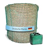 Flori's® Heunetz Rundballen – ø 150 cm, Höhe 150 cm – Maschenweite 4,5 x 4,5cm – Stabiles Heunetz für Pferde zur artgerechten Fütterung - Rundballennetz für Heuraufe geeignet, Heuballennetz engmaschig