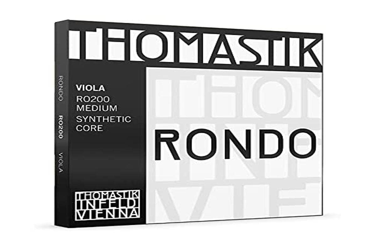 Thomastik-InfeldRondo Viola Strings RO200, Synthetic Core Set for Advanced and Pro Players – Chrome A, D, & G, Tungsten/Silver C – Maximum Power – Tonal Warmth - Vast Dynamic Range - Made in Vienna