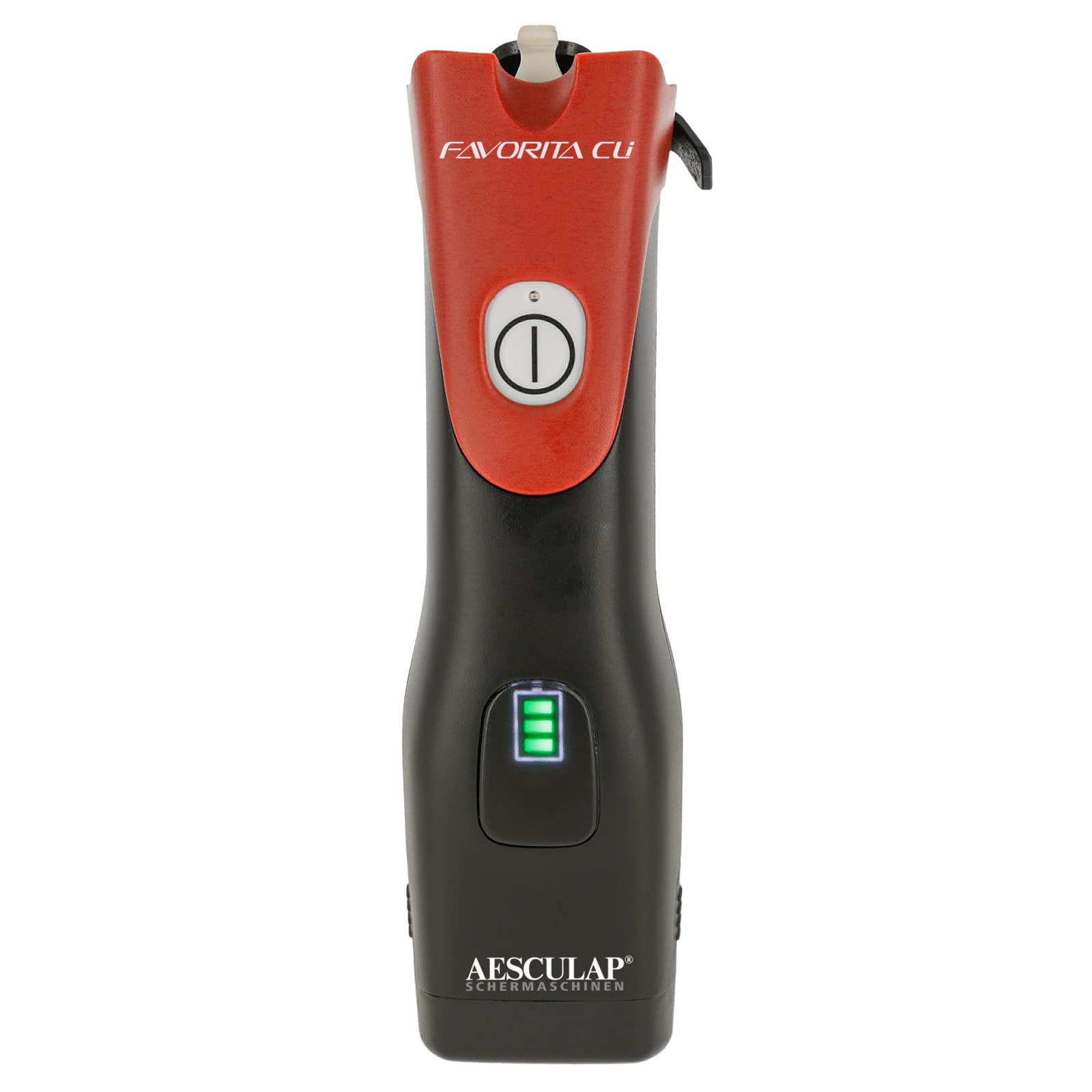 Agrarzone Aesculap Favorita CLi Schermaschine rot Schur Tierpflege Pflege | Akku, Aufsteckkamm Set, LED-Anzeige, Hunde, Pferde, Profi