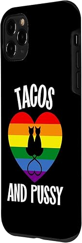 Miniatura 2 de Funda para iPhone 11 Pro Lesbian Pride Stuff Tacos and Pussy Cats Taco Lover Queer