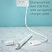 ONGAHON Charger Adapter Compatible with Apple Pencil 1st Generation, 2 Pack (1FT/30CM) USB A Male to Lightning Female,iPencil 1 Accessories for i Pad Pen First Gen Charging Cable White