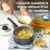 GoodCook Everyday Sauce Pan with Lid Ceramic Nonstick Aluminum Construction for Even Heating Non-Toxic PTFE & PFOA Free, 3-Quarts, Black #3