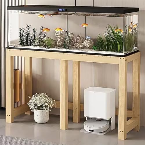 Soporte de madera maciza ajustable para peceras y terrarios de reptiles, fácil montaje