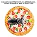 BAODEYOUB Soft Washable Simulation Pizza Pet Blanket, Warm Keeping Dog Cat Mat Pad, Berber Fleece Blanket for Pets to Sleep and Rest, Cozy and Comfortable Pet Bed with Fun Pizza Design