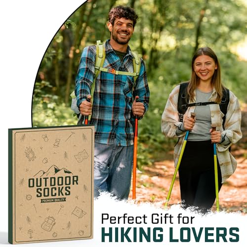 Hiking Socks - Perfect Outdoor Gifts for Outdoorsy Men and Women, Funny Christmas Socks for Hikers, Ideal Fitness Stocking Stuffers, Hiking Must-Haves, Essential Sports Accessories, Unique Hiker Gifts3