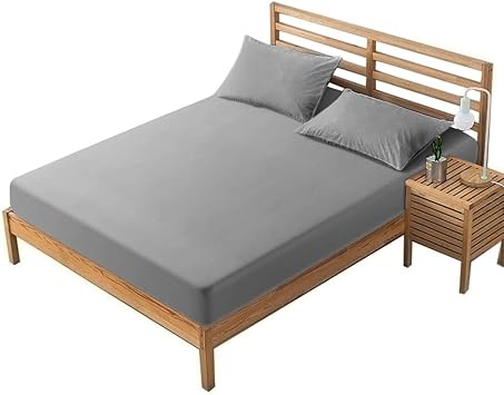 Amazon Wonwo ボックスシーツ マットレスカバー ベッドシーツ シーツ ベッドカバー 綿100 マチ部分約30cm 毛玉なし 丸洗い可能 速乾 抗菌 快眠 グレー キング 180 0cm ボックスシーツ オンライン通販 Amazon Wonwo ボックスシーツ マットレスカバー ベッドシーツ シーツ ベッドカバー 綿100 マチ部分約30cm 毛玉なし 丸洗い可能 速乾 抗菌 快眠 グレー キング 180 0cm ボックスシーツ オンライン通販