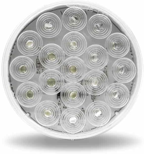 TRUX TLED-4100W Back Up Light, Led, 4", White, 19 Diodes