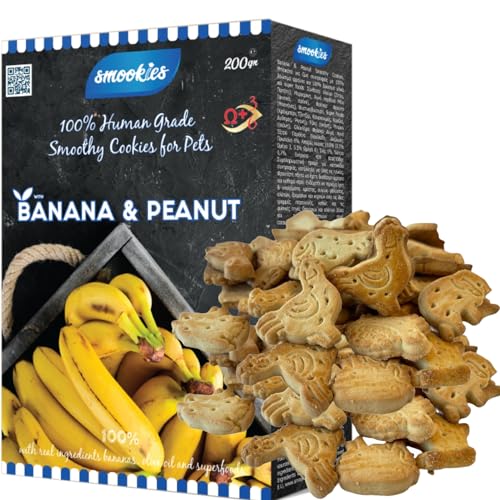 Smookies Banana & Peanut, 200 Gram Snacks für Hunde