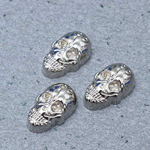 Supvox 10Pcs Diy Ghost Head Studs Punk Skull Stud Diy Rivet Accessories Shoes Bag Belt Garment Decoration Accessories Punk Studs Craft (Silver) #TOP4