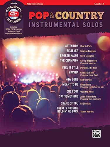Couverture de Pop & Country Instrumental Solos Alto Saxophone