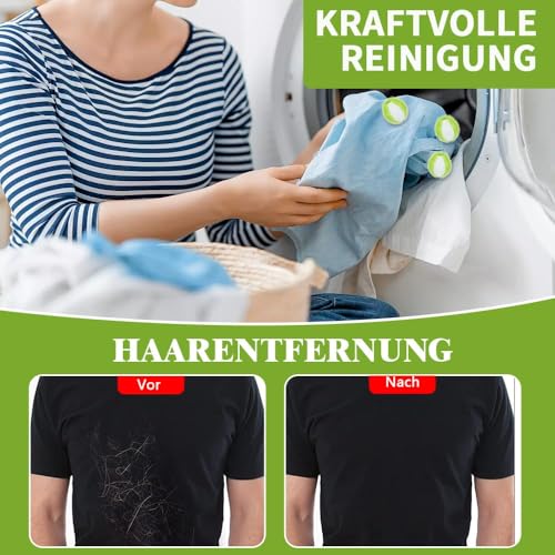 12 Stücke Tierhaarentferner Waschmaschine,Wiederverwendbar Fusselbälle Waschmaschine,Entfernt Tierhaare,Fusseln,Haarfänger Flusensiebe,Waschmaschinenzubehörr,Effektiver Fusselball Und Fusselfänger
