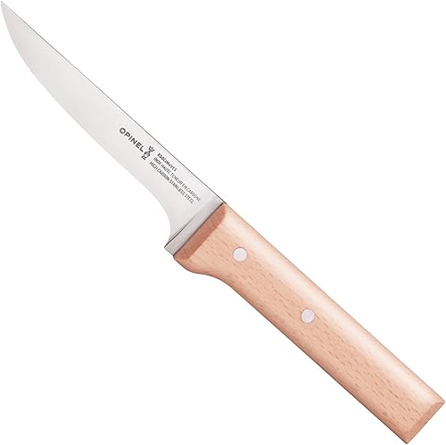 Opinel Cuchillo paralelo para carne y aves de corral de acero inoxidable