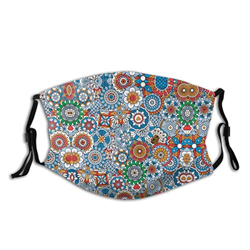 Beautiful Flower Face Neck Gaiter Scarf Custom Half Buff Face Mask Funny Cute Balaclava Bandana Cloth Warmer