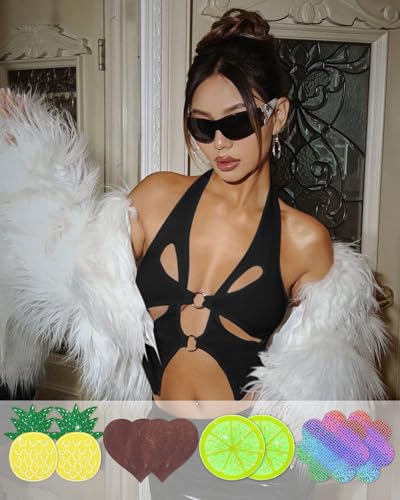 Image of CICKEE Pasties Rave Pack 27 Pairs Multicolor Nipple Covers Pasties Glitter Pasty
