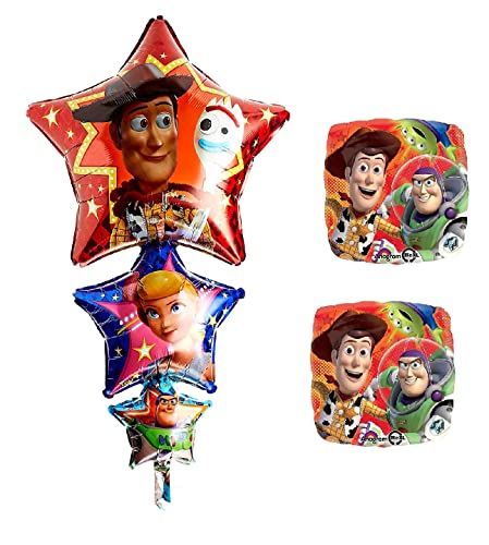 Toy Story 4 Birthday Party Supply Balloon Decoration Set with XL Supershape and 2 Mylar 17'