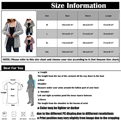 Huankd Faux Fur Shawl, White Coat Fuzzy Coats For Women Purple Jacket Winter American Retro Coat Long Sleeve Loose Coat Black Coat Coats Sexy Women's Trench Coats Fluffy Jackets Grandma (Xl, Blue) #TOP6