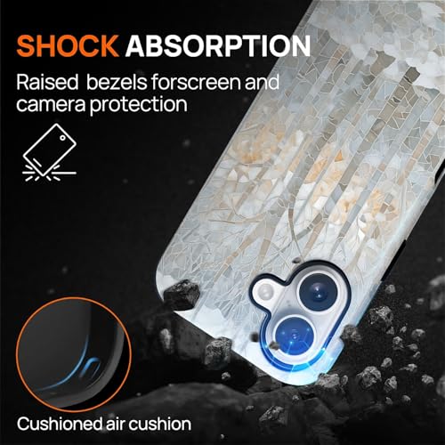 Coque iPhone 17 motif vitrail hiver, cadeau idéal MagSafe
